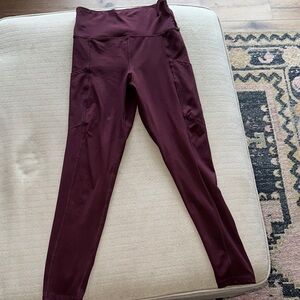 American Eagle Outfitters Deep Red Leggings